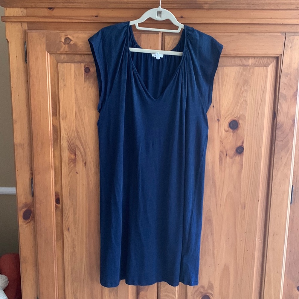 Soft Joie Blue Cotton Dress, Size L